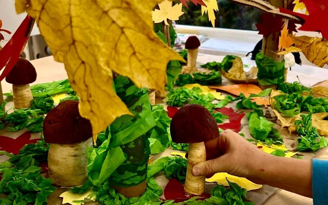 Jesienny las – praca zbiorowa naszej zerówki.